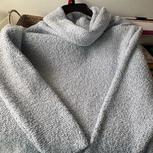 Cozy Blue Women's Turtleneck Sweater